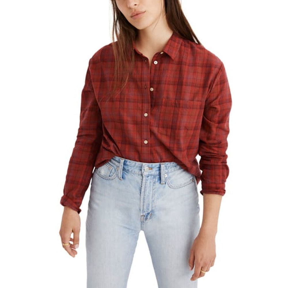 Madewell Shirt Oversize Ex Boyfriend Chenille Yarn - Picture 2 of 6